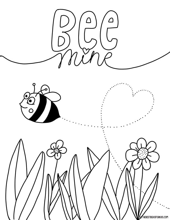 Valentines day coloring pages free printables