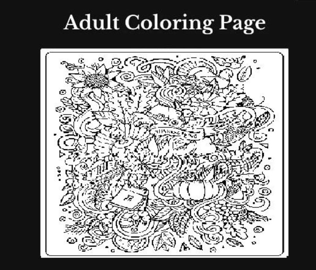 Adult coloring page thanksgiving pages printable adult coloring pages growth mindset coloring pages printable coloring pdf