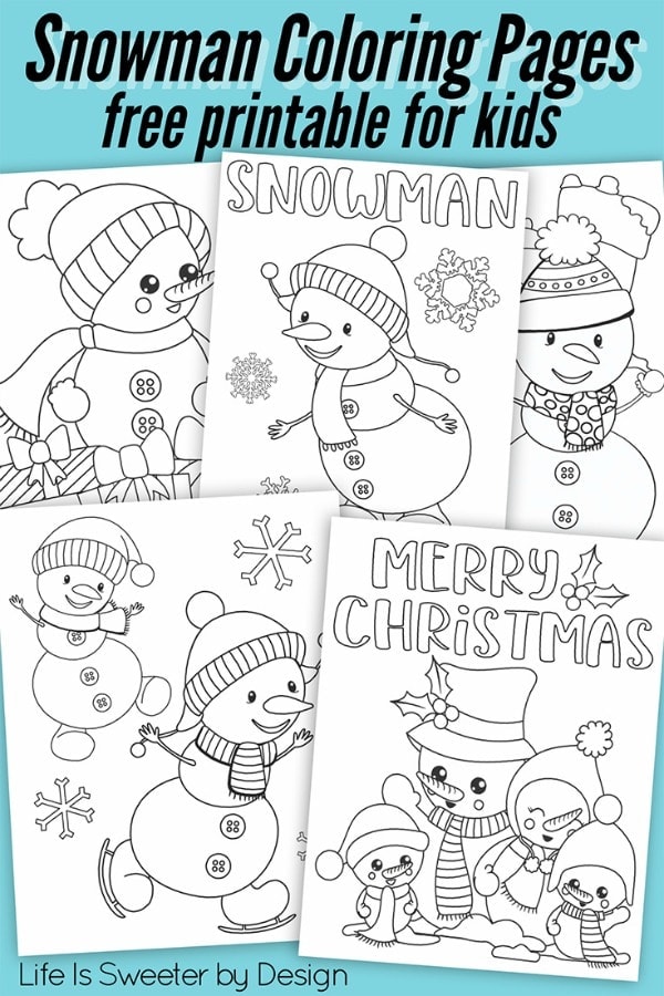 Free winter coloring pages