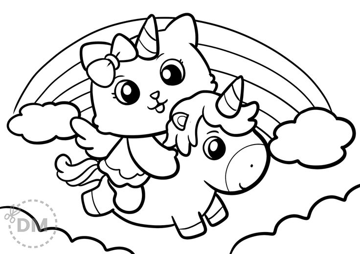 Hello kitty cat unicorn coloring page unicorn coloring pages kitten coloring book kitty coloring