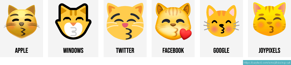 Ð kissing cat emoji