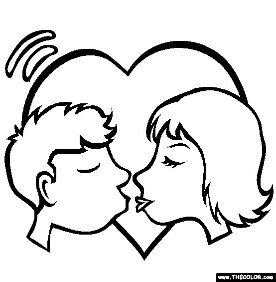 Valentines day kiss coloring page valentine coloring pages valentines day coloring page valentine coloring