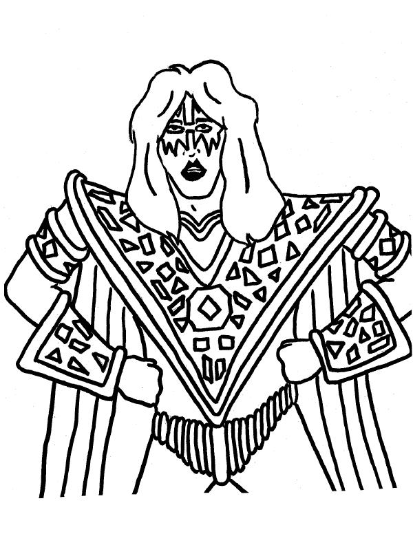 Kiss coloring pages