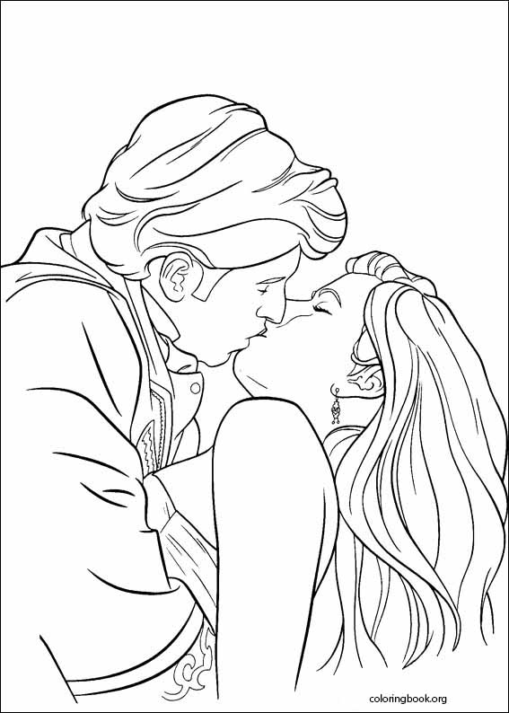 Enchanted coloring page