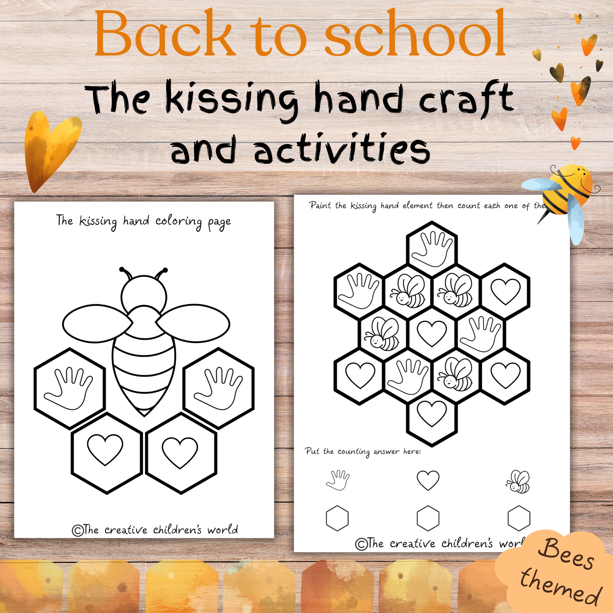 The kissing hand craft activities back to school activities made by teachers