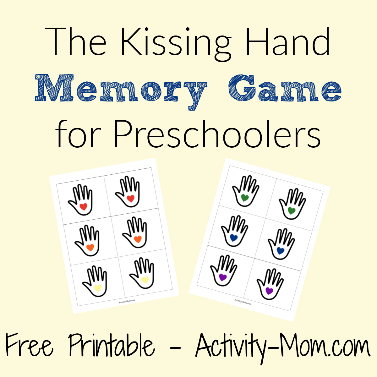 The kissing hand activities and crafts for preschool