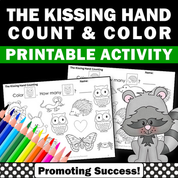 Kissing hand coloring page tpt