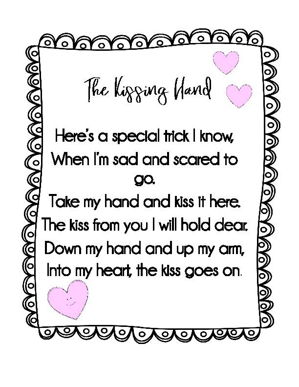 The kissing hand poem