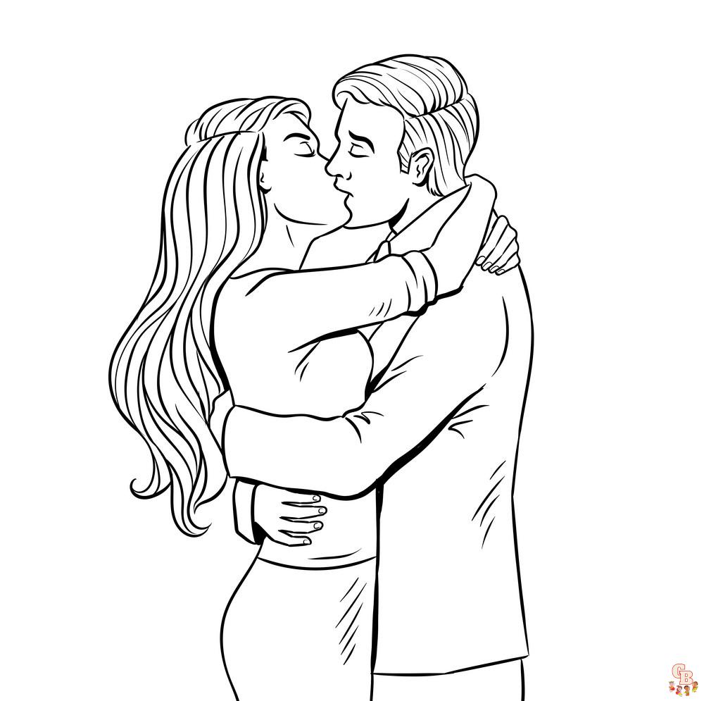 Couple coloring pages