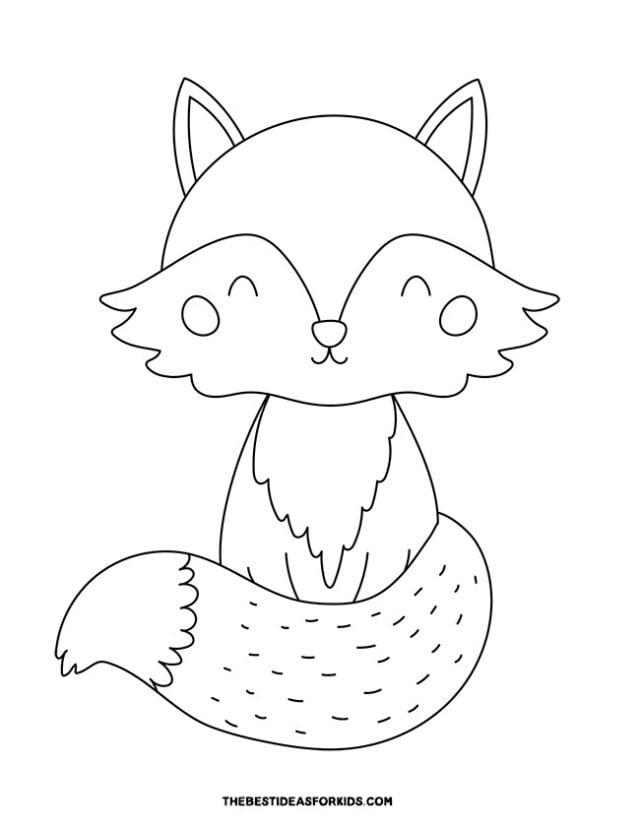 Fox coloring pages free printables