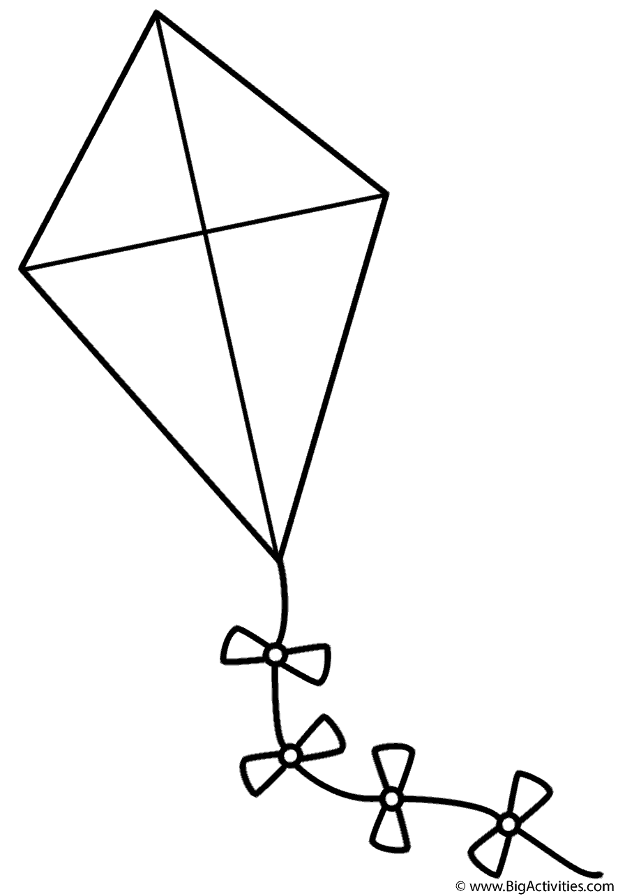 Kite with bows