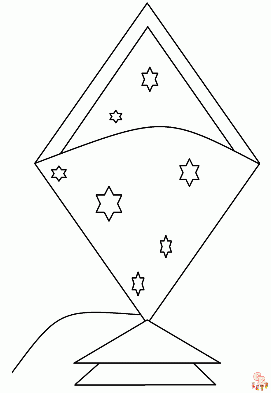 Enjoy creative fun with kite coloring pages