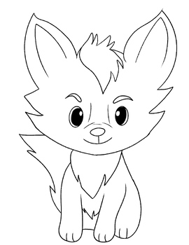 Fox coloring pages fox coloring sheets fox activities tpt