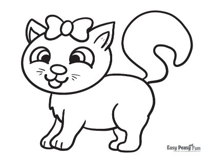 Cat coloring pages