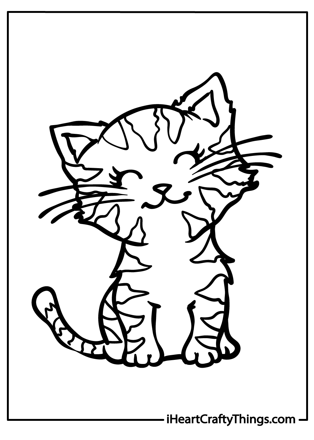 Kitten coloring pages free printables