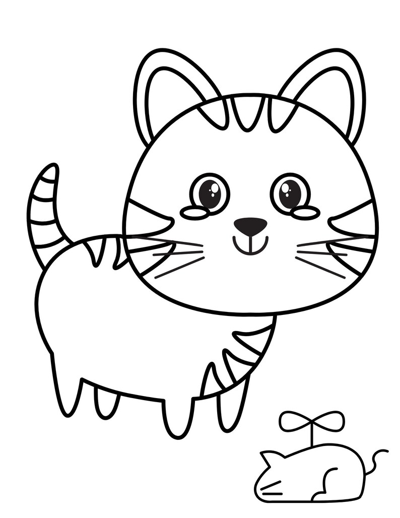 Kitten coloring pages kitten pdf coloring kitten printables kitten coloring sheet cat coloring pages kitten activity page cat printable