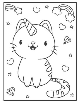 Kitten coloring pages by new skill school tpt