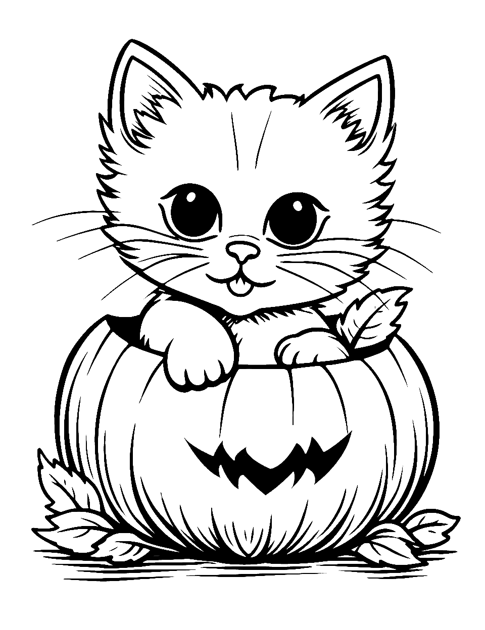 Kitten coloring pages free printable sheets