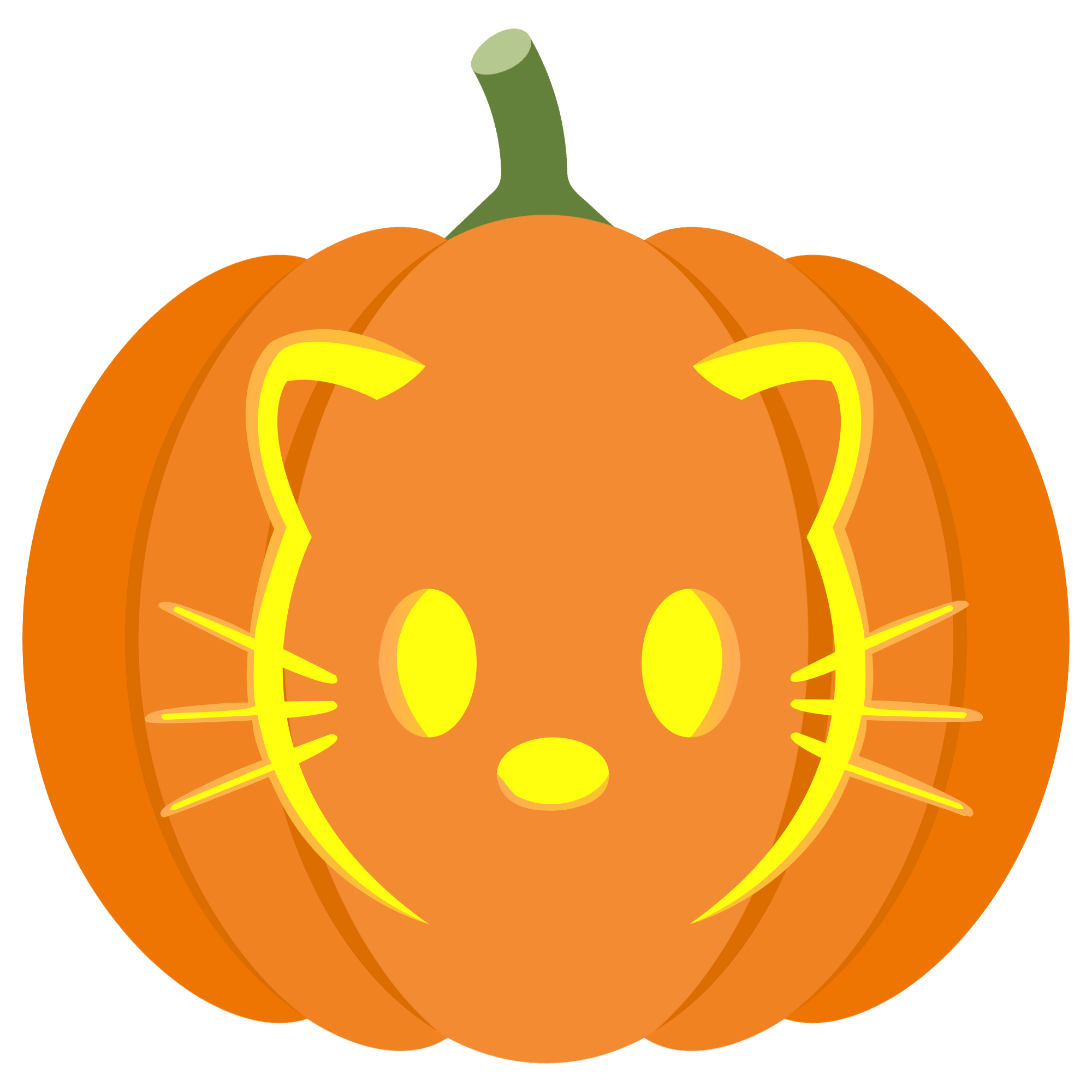 Easy hello kitty pumpkin stencil free printable papercraft templates