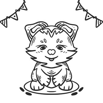 Page cute cat pumpkin stencil images