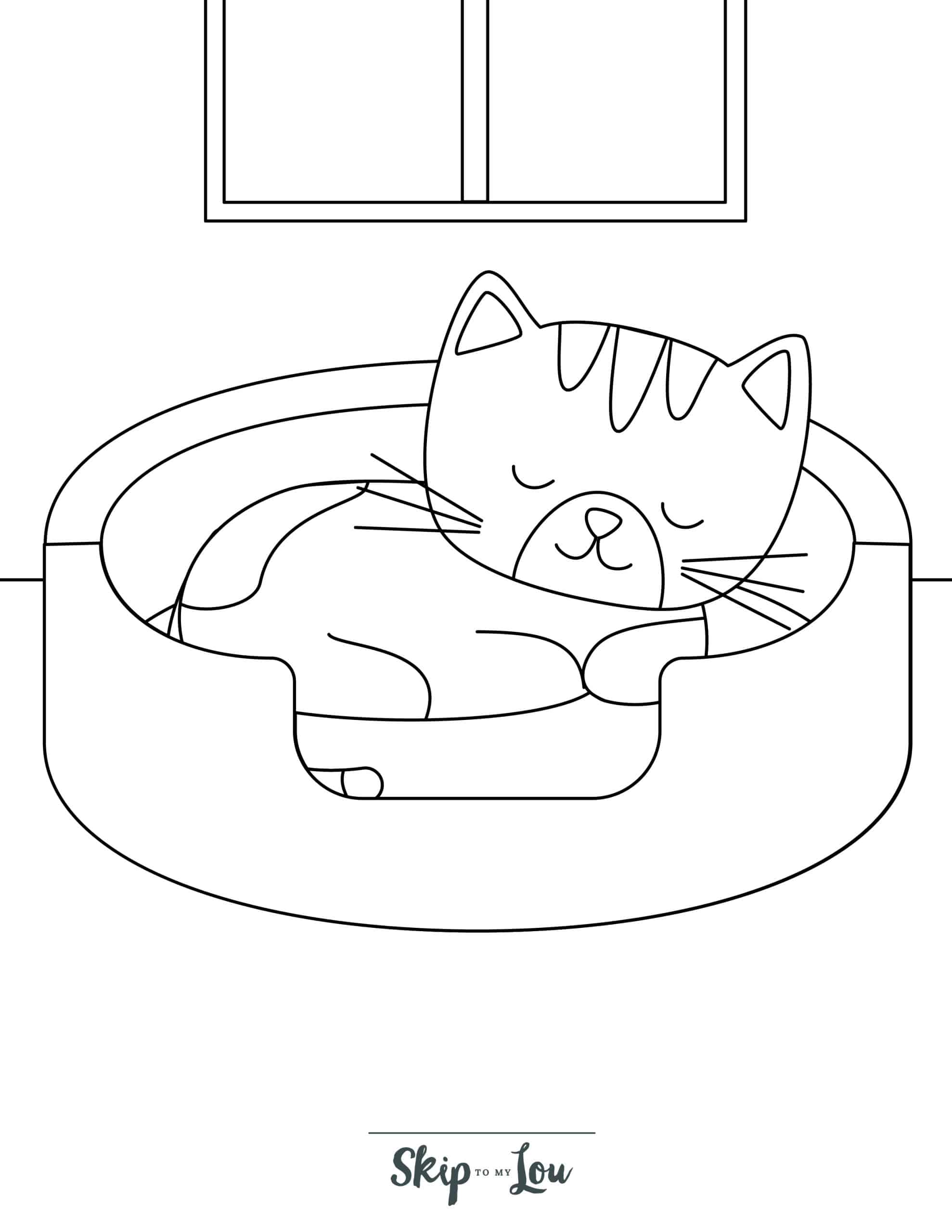 Free printable kitten coloring pages for kids skip to my lou