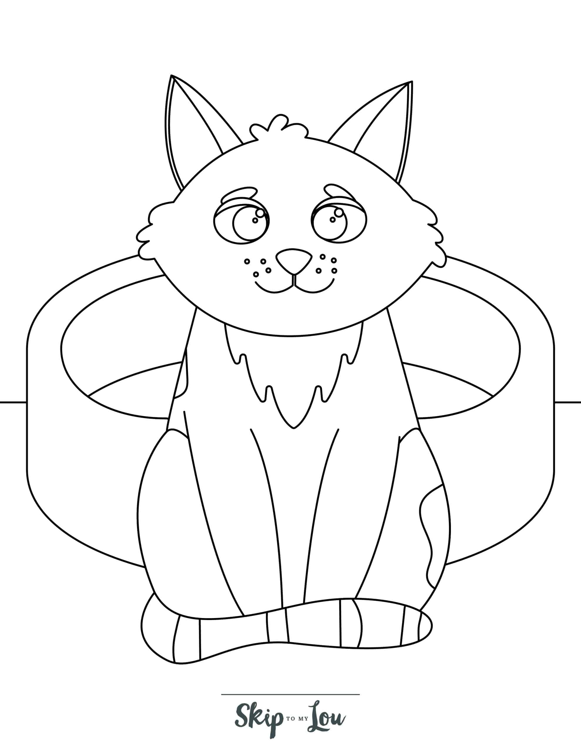 Free printable kitten coloring pages for kids skip to my lou