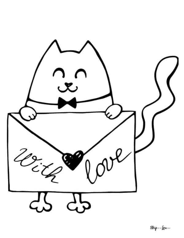 Cat coloring pages skip to my lou