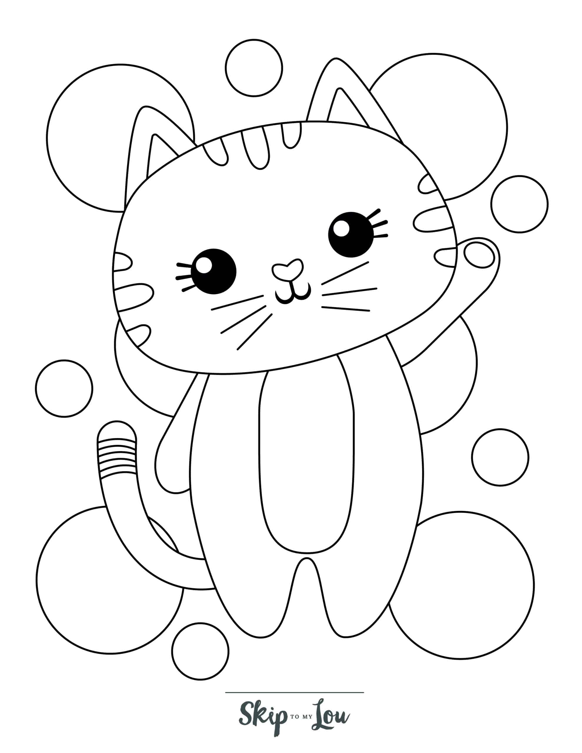 Free printable kitten coloring pages for kids skip to my lou