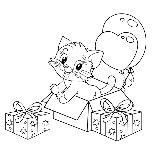 Thousand cute kitten coloring pages royalty