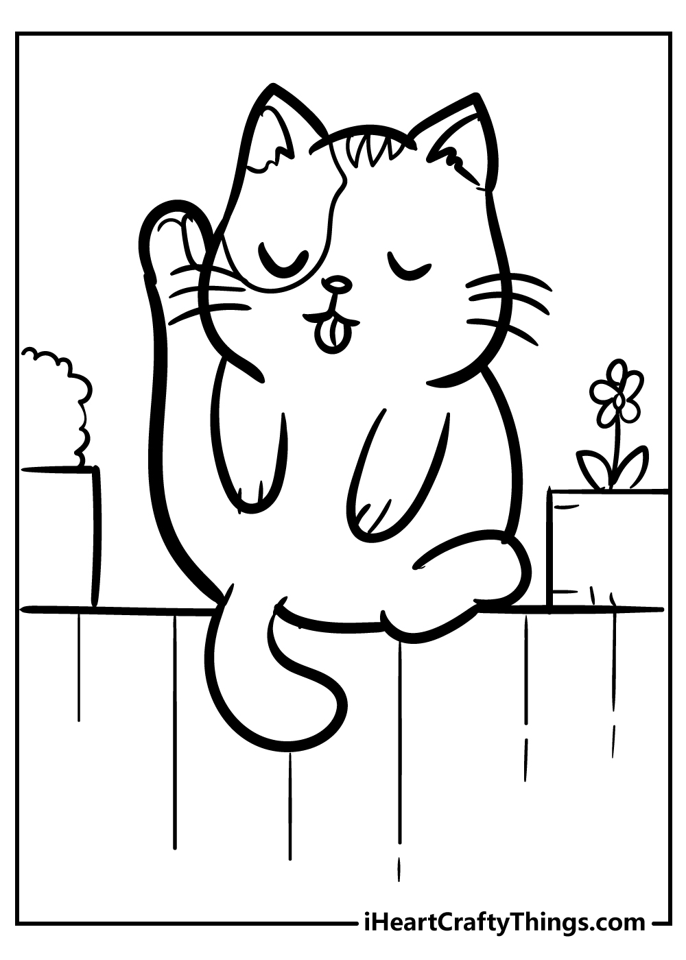 Kitten coloring pages free printables