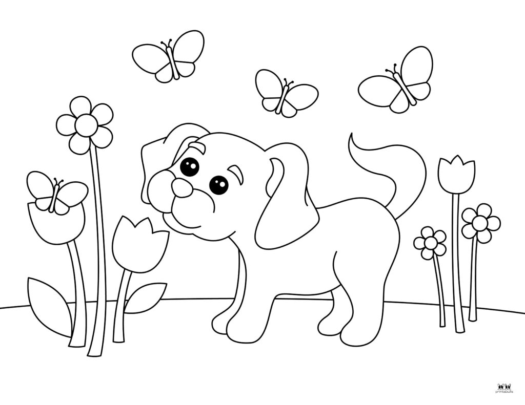 Puppy coloring pages