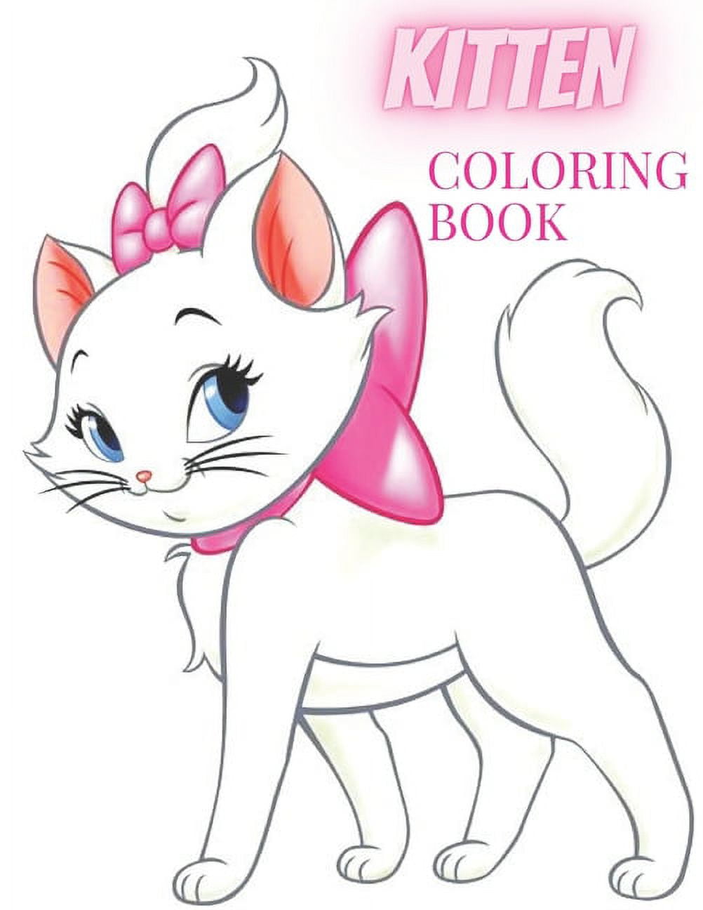 Kitten coloring book kitten coloring book coloring pages in total on single side pages with a variety of kitten movie characters and scenes paperback