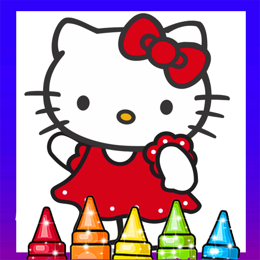 Cute cat coloring book