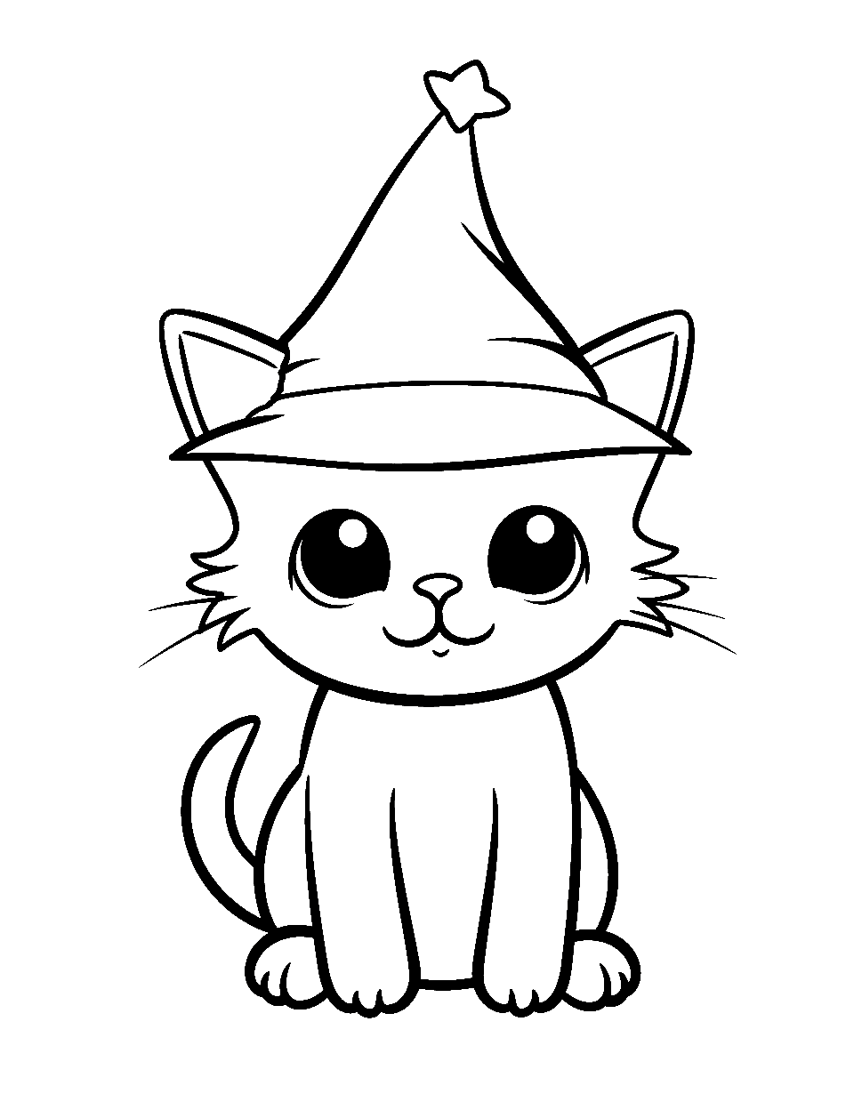 Kitten coloring pages free printable sheets