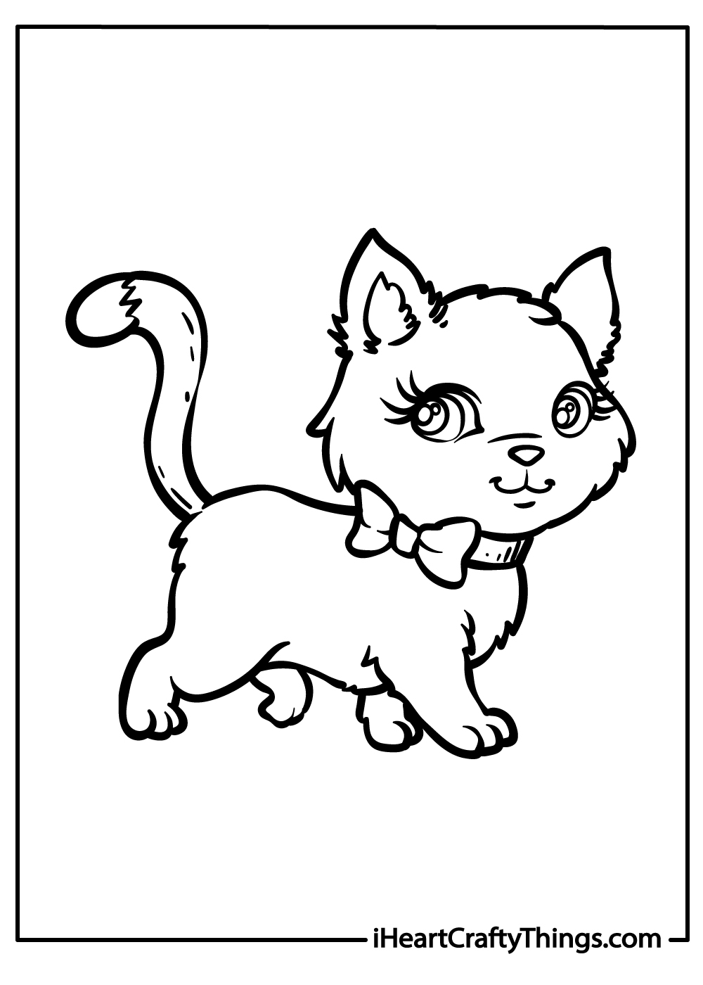 Kitten coloring pages free printables