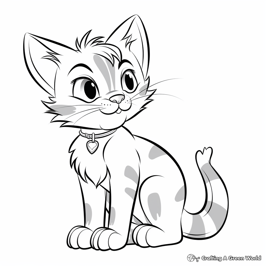 Kitty cat coloring pages