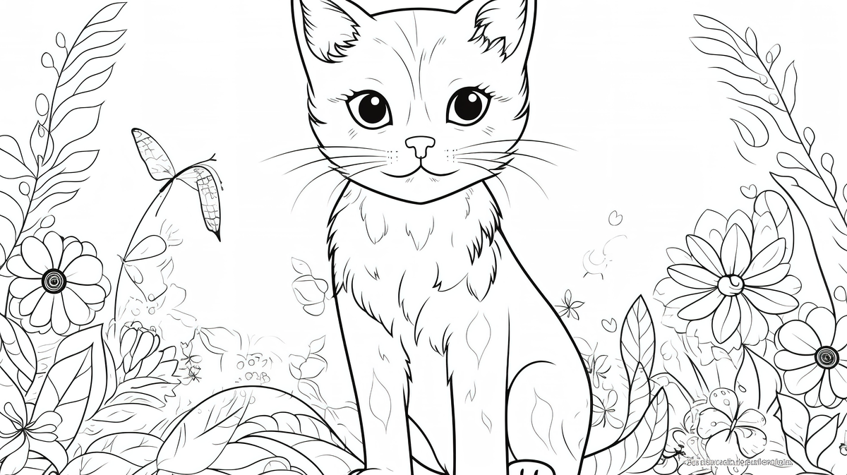 Printable cat coloring pages for toddlers coloring of cool background kitty coloring picture kitty cat background image and wallpaper for free download