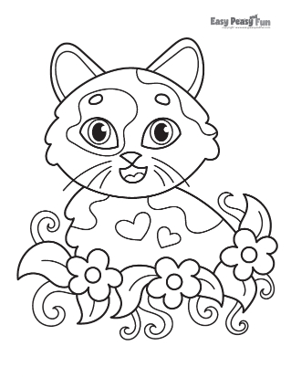 Cat coloring pages