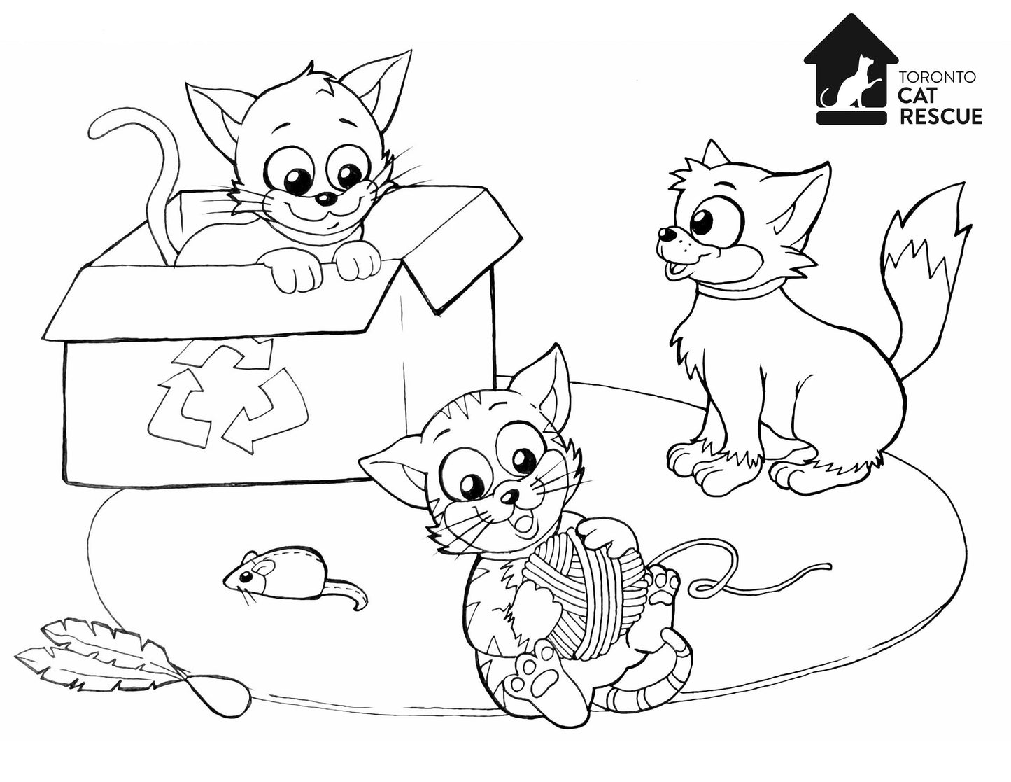 Kitty whimsy free printable colouring page â toronto t rescue