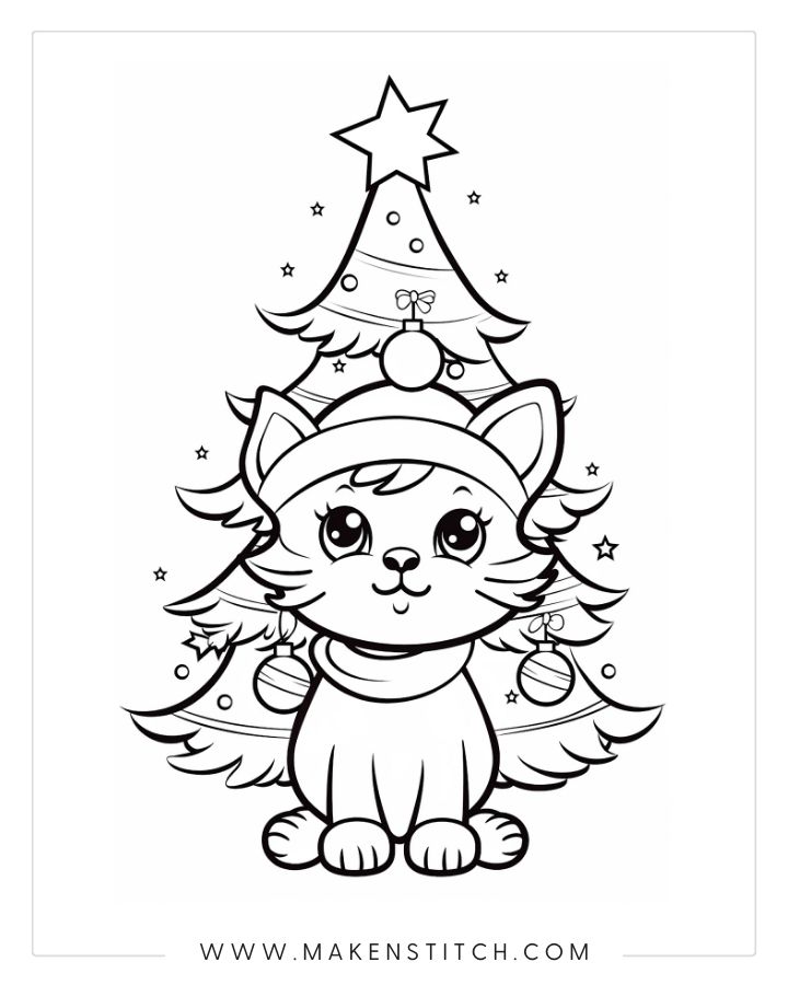 Free kittens coloring pages for kids and adults