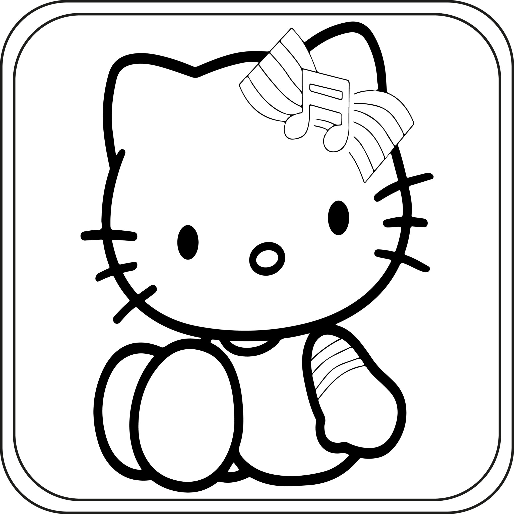 Hello kitty coloring pages preschool kindergarten first grade made by teachers