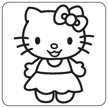 Hello kitty coloring pages on coloring