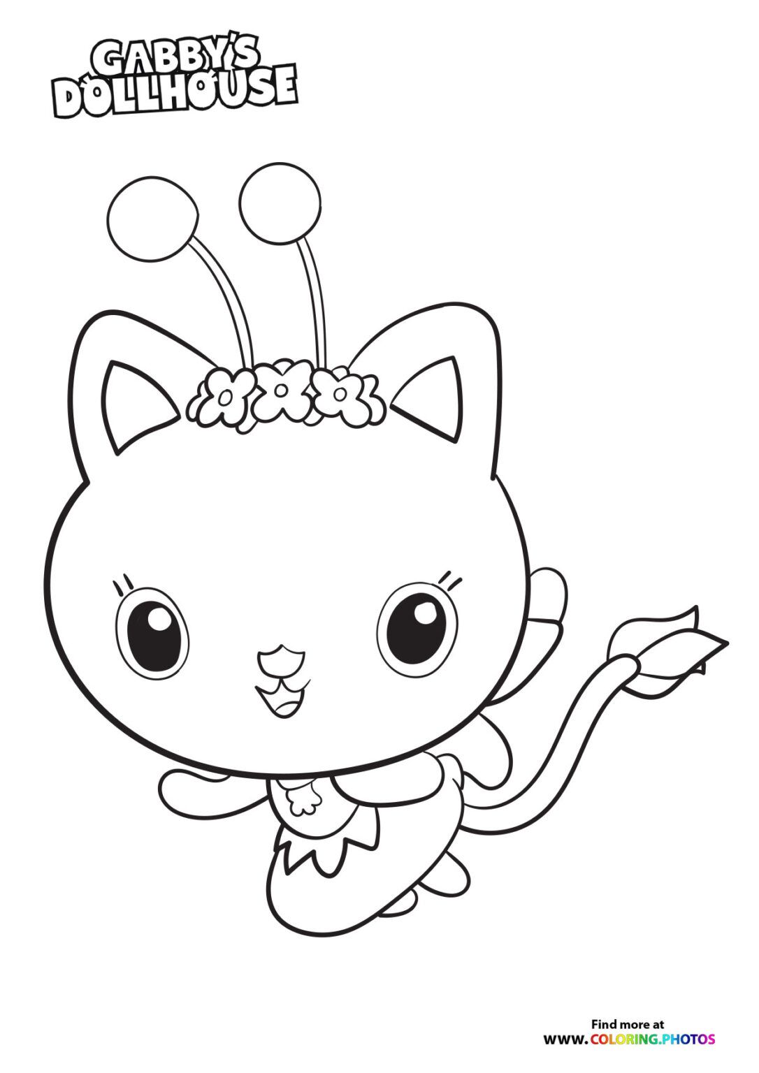 Gabys dollhouse coloring pages free and easy printable coloring sheets fairy coloring doll house kitty