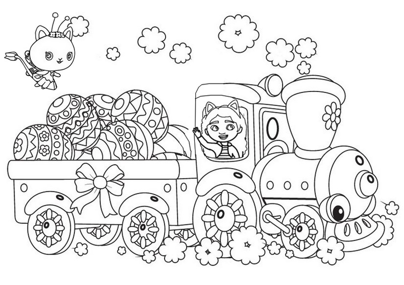 Coloring page easter