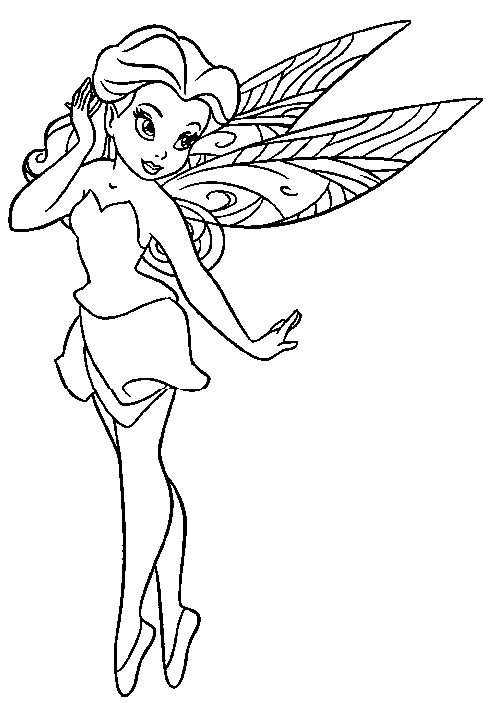 Coloring pages free printable fairy coloring sheet