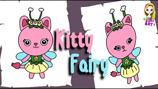 Gabbys dollhouse how to draw kitty fairy drawing tutorial