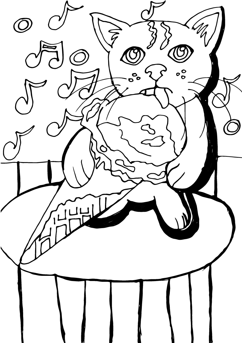 Free printable cat coloring pages for kids