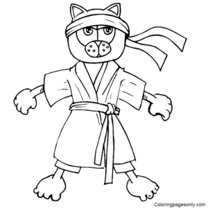 Karate coloring pages printable for free download