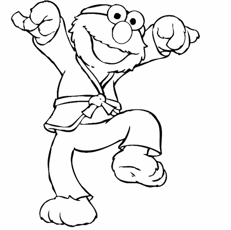 Martial arts coloring pages