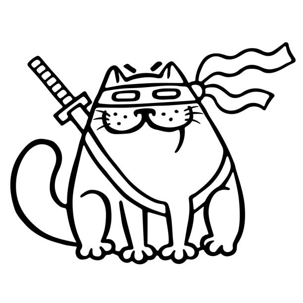 Kitty karate stock illustrations royalty